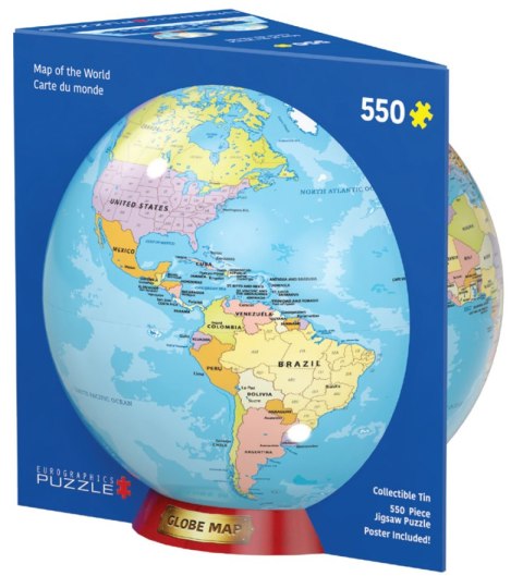 Puzzle 550 TIN Map of the World 8551-5863 Puzzle 550 TIN Map of the World 8551-5863