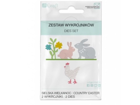 Zestaw wykrojników sielska Wielkanoc 2 szt. Zestaw wykrojników sielska Wielkanoc 2 szt.