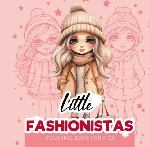 Kolorowanka usztywniana Little Fashionistas Małe projektantki Kolorowanka usztywniana Little Fashionistas Małe projektantki