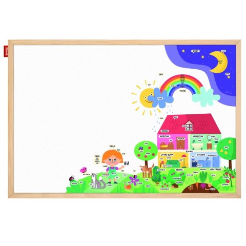 Tablica edukacyjna MEMOBE English adventure! 60x40 cm Tablica edukacyjna MEMOBE English adventure! 60x40 cm