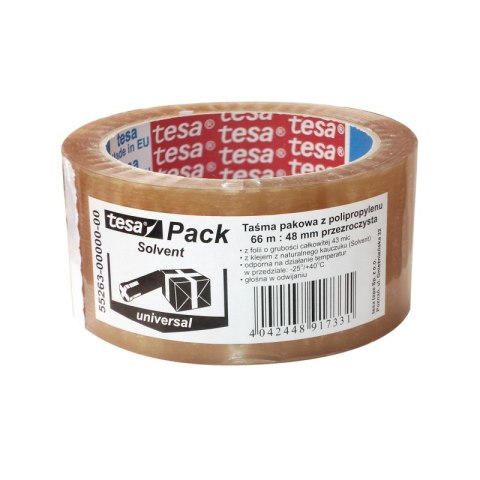 Taśma pakowa Tesapack Solvent 66m x 48mm
