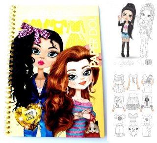 Wycinanki kolorowanki Lalki żółte