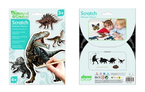 Naklejki do wydrapywania Dinozaury Naklejki do wydrapywania Dinozaury