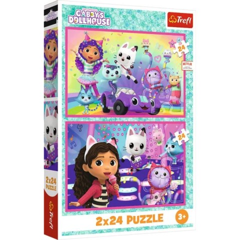 PUZZLE 2x24 - Zabawy z Gabby 34433 PUZZLE 2x24 - Zabawy z Gabby 34433