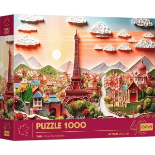 Puzzle 1000 3D 40-lecie Trefl Paryż 40044
