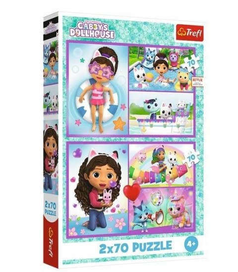 Puzzle 2x70 Baw się z Gabby 34438 Puzzle 2x70 Baw się z Gabby 34438