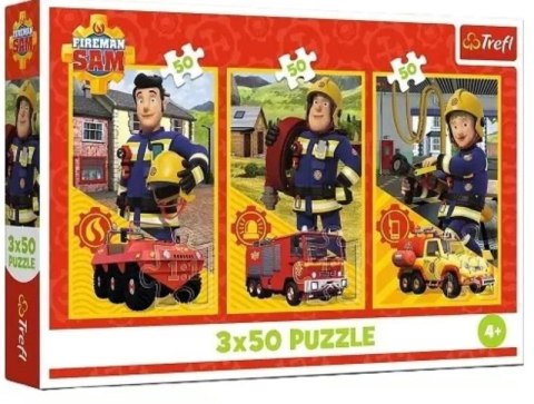 Puzzle 3x50 Ekipa z remizy Strażak Sam 34880 Puzzle 3x50 Ekipa z remizy Strażak Sam 34880
