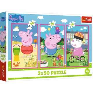 Puzzle 3x50 Siła przyjaźni" Peppa Pig 34877