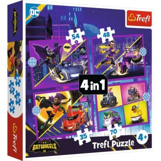 Puzzle 4w1 Poznaj Batwheels 34658