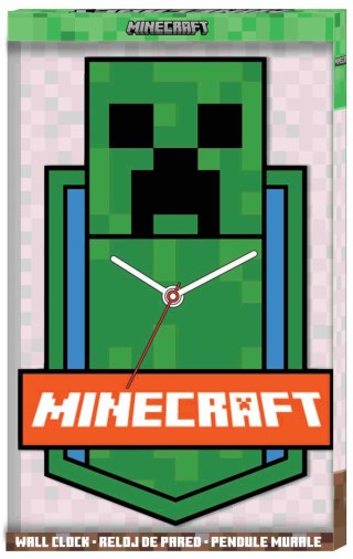 Zegar ścienny Minecraft XL MDF MIN3023
