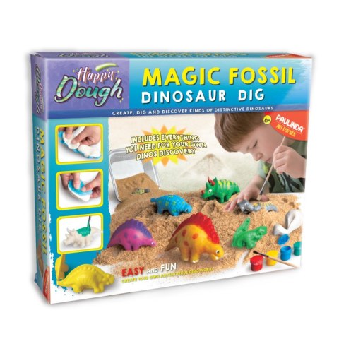 Zestaw kreatywny Strigo Happy Dough stwórz swoje dinozaury Zestaw kreatywny Strigo Happy Dough stwórz swoje dinozaury