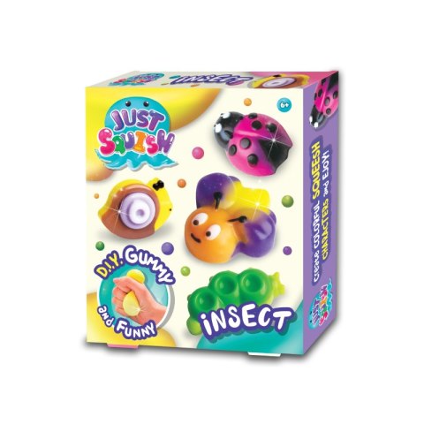 Zestaw kreatywny Strigo Just Squish stwórz swoje żelowe figurki Owady Zestaw kreatywny Strigo Just Squish stwórz swoje żelowe figurki Owady