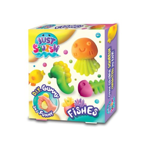 Zestaw kreatywny Strigo Just Squish stwórz swoje żelowe figurki Rybki Zestaw kreatywny Strigo Just Squish stwórz swoje żelowe figurki Rybki