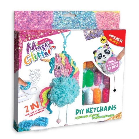 Zestaw kreatywny Strigo Magic Glitter stwórz swoje breloczki 3D Panda i Unicor Zestaw kreatywny Strigo Magic Glitter stwórz swoje breloczki 3D Panda i Unicor
