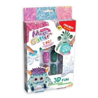 Zestaw kreatywny Strigo Magic Glitter stwórz swojego stworka 3D