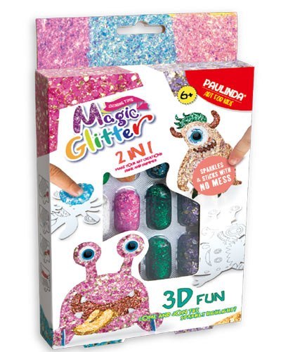 Zestaw kreatywny Strigo Magic Glitter stwórz swojego stworka 3D Zestaw kreatywny Strigo Magic Glitter stwórz swojego stworka 3D