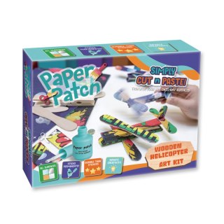 Zestaw kreatywny Strigo do Decoupage Ppaper Patch drewniany helikopter