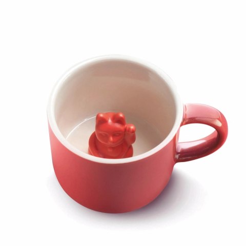 Kubek szczęścia Maneki Neko czerwony Kubek szczęścia Maneki Neko czerwony
