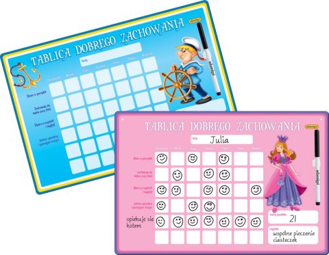 Tablica dobrego zachowania 1szt. mix