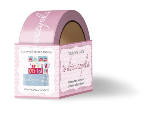 Taśma do pakowania prezentów baby shower dziewczynka PAP