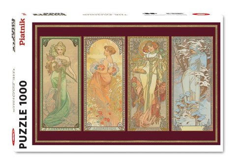 Puzzle 1000 Mucha Cztery pory roku metalizowane Puzzle 1000 Mucha Cztery pory roku metalizowane