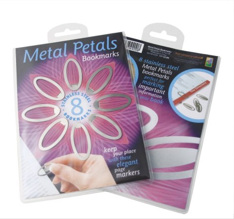 Metal Petals Bookmarks - zestaw 8 metalowych zakładek do książki Metal Petals Bookmarks - zestaw 8 metalowych zakładek do książki