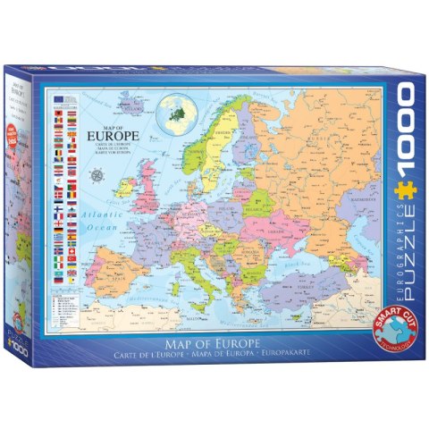 Puzzle 1000 Map of Europe 6000-0789 Puzzle 1000 Map of Europe 6000-0789