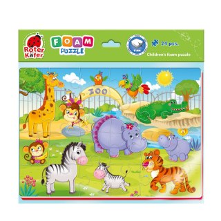 Puzzle A4 piankowe Śmieszne obrazki ZOO RK6020-06