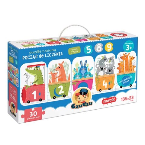 Puzzle z dziurką Pociąg do liczenia CzuCzu