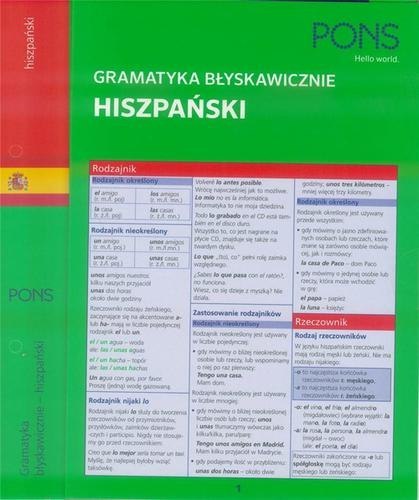 Błyskawicznie gramatyka hiszpańska PONS Błyskawicznie gramatyka hiszpańska PONS