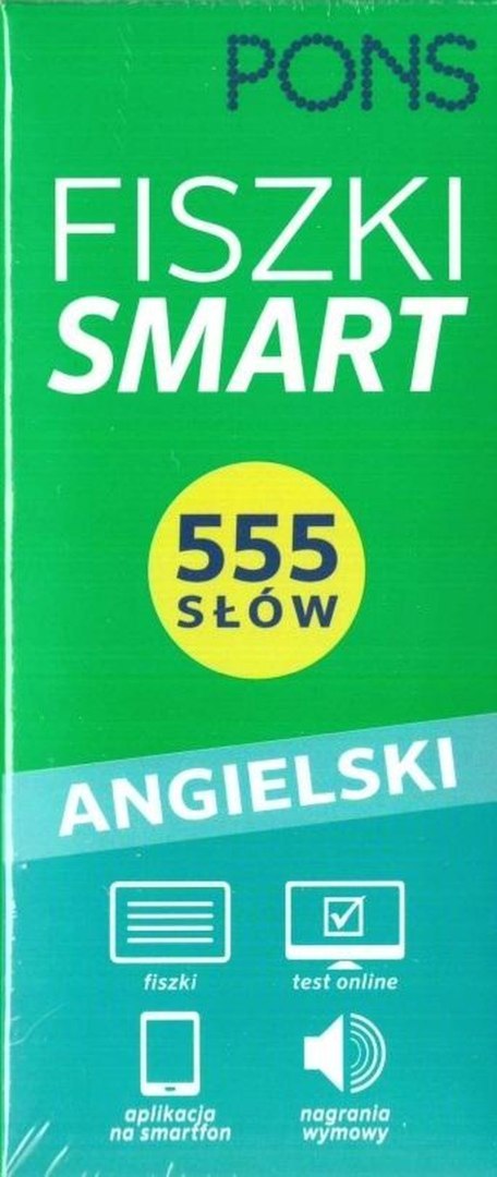 Fiszki SMART 555 Angielski W.2 PONS Fiszki SMART 555 Angielski W.2 PONS
