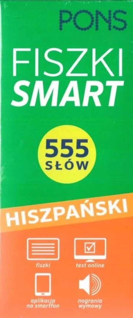 Fiszki SMART 555 Hiszpański W.2 PONS Fiszki SMART 555 Hiszpański W.2 PONS