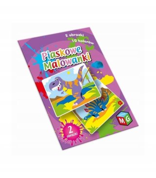 Piaskowe malowanki Dinozaury