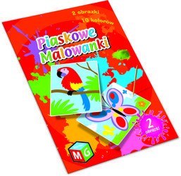 Piaskowe malowanki Motyl i papuga