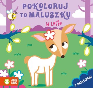 W lesie. Pokoloruj to maluszku