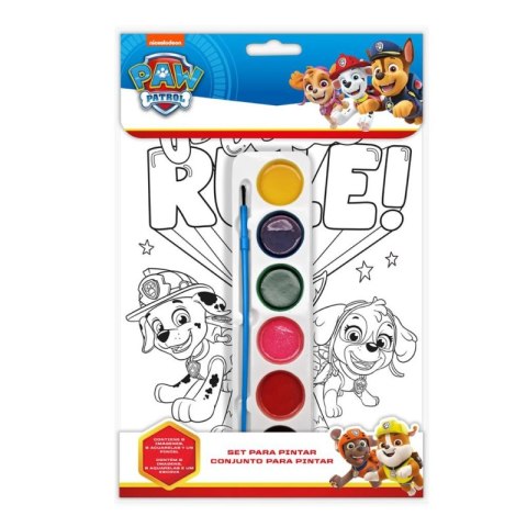 Zestaw do kolorowania farbami Psi Patrol PW19755