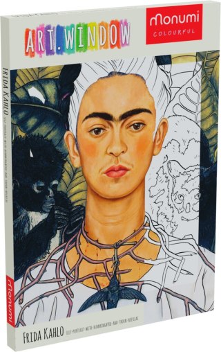 Kolororamka Arts L Selfportrait with Hummingbird and thorn necklac