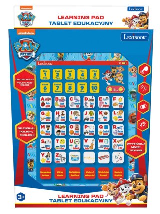 Dwujęzyczny tablet edukacyjny Psi Patrol JCPAD002PAi17