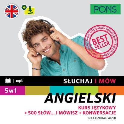 Słuchaj i mów PONS angielski pakiet 5w1 A1/B1 z nagraniami w. 2 Słuchaj i mów PONS angielski pakiet 5w1 A1/B1 z nagraniami w. 2
