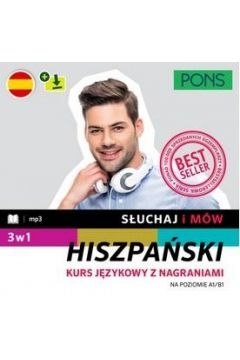Słuchaj i mów PONS hiszpański pakiet 3w1 A1/B1 w.2 Słuchaj i mów PONS hiszpański pakiet 3w1 A1/B1 w.2