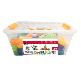 Klocki małych geniuszy basic 668 elementów