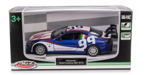 MSZ Maserati GranTurismo MC GT4 niebieski w skali 1:43