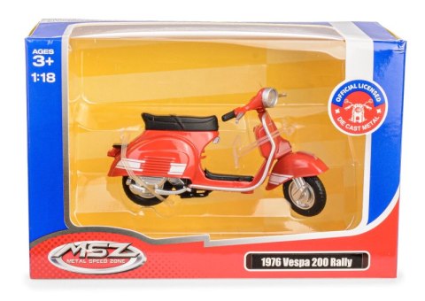 MSZ Skuter Vespa 1976 Vespa 200 Rally czerwony w skali 1:18