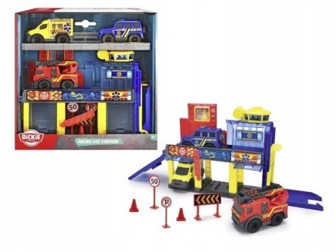 Mini Stacja ratownicza z 3 pojazdami Dickie Toys SOS