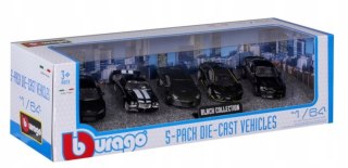 BBURAGO MODEL BLACK COLLECTION 5-PK. 1:64