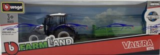 BBURAGO MODEL TRACTOR TRAILER VALTRA N174 TIPPING 10CM