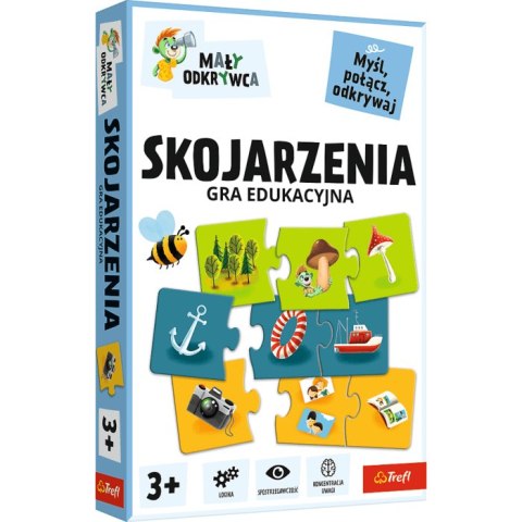 Gra Skojarzenia Mały odkrywca Rodzina Treflików 02808 Gra Skojarzenia Mały odkrywca Rodzina Treflików 02808