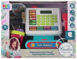 Kasa sklepowa na baterię z akceseriami