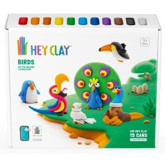 Masa plastyczna Hey Clay Egzotyczne Ptaki HCL15013