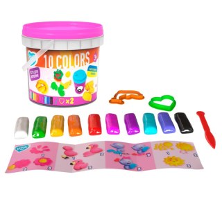 Masa plastyczna lekka TM Lovin 10 kolorów +akcesoria